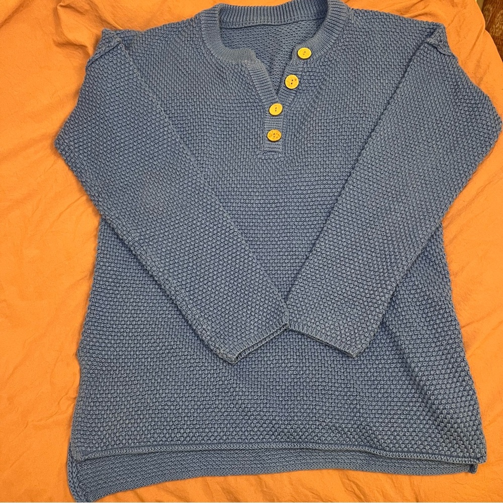Blue Knit Sweater